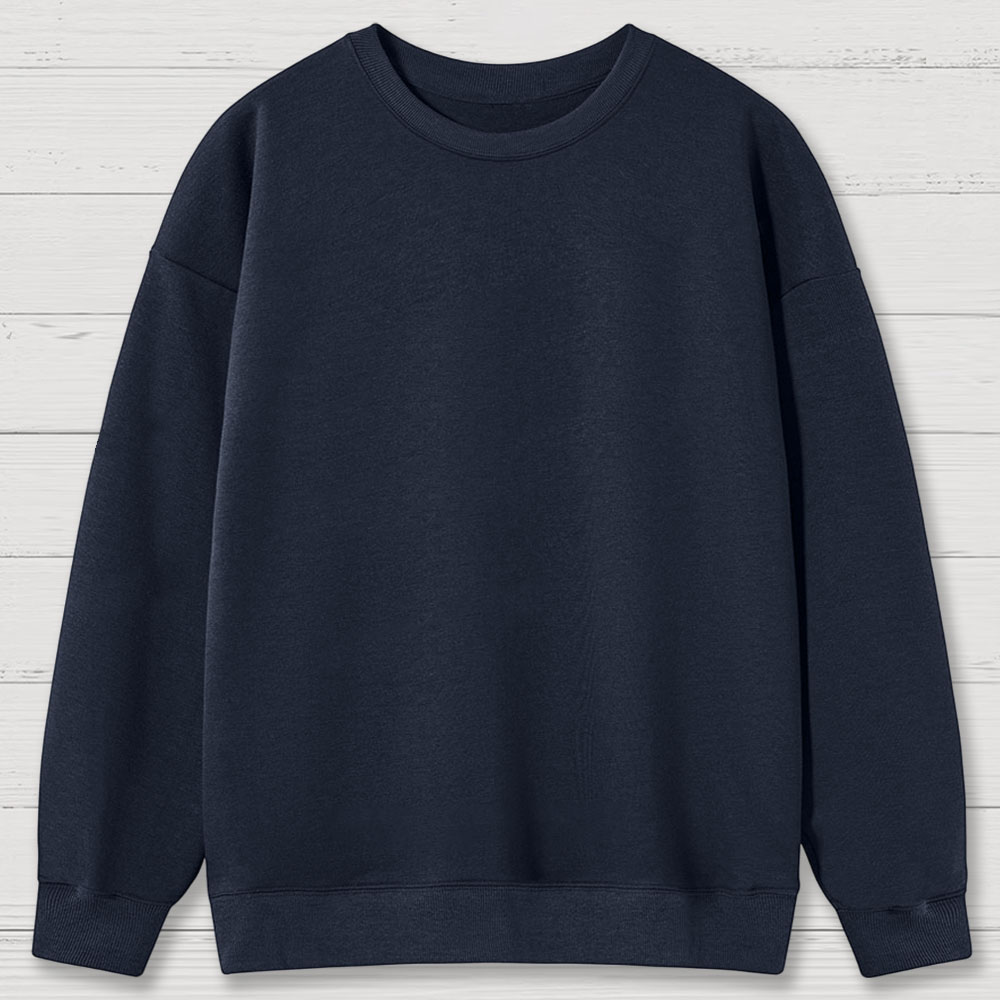 Solid Color Retro Cotton Sweatshirts
