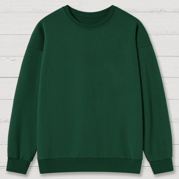 Solid Color Retro Cotton Sweatshirts