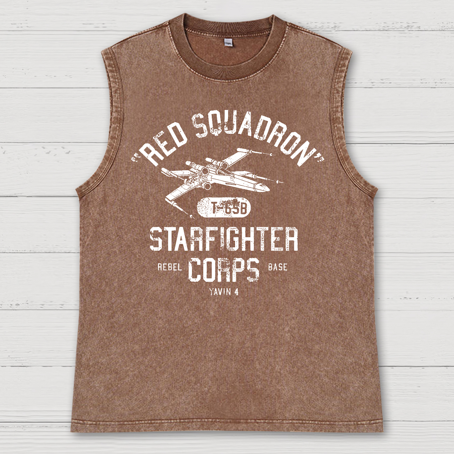 Star Battles Rebels X-Wing Starfighter Vintage Distressed Washed Tank