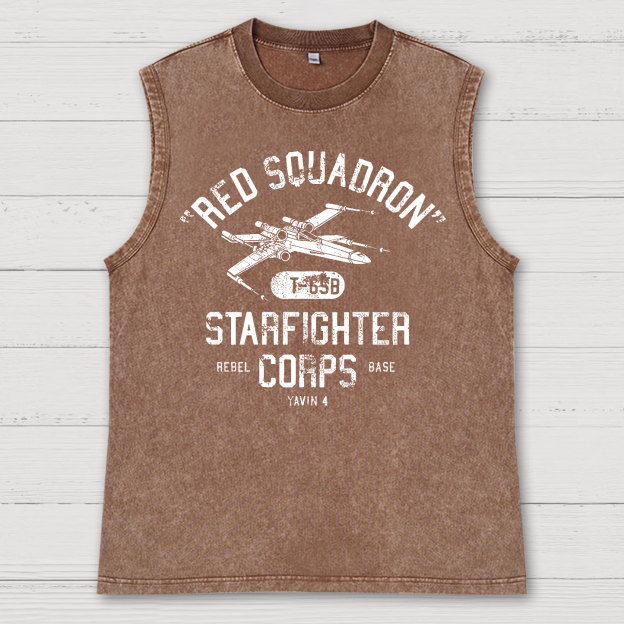 Star Battles Rebels X-Wing Starfighter Vintage Distressed Washed Tank