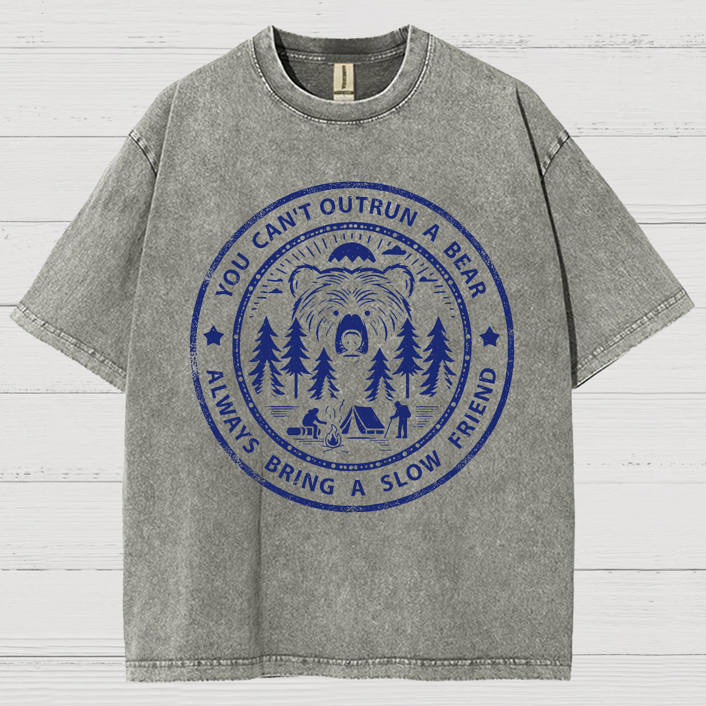 You Can't Outrun A Bear Vintage Distressed T-shirt
