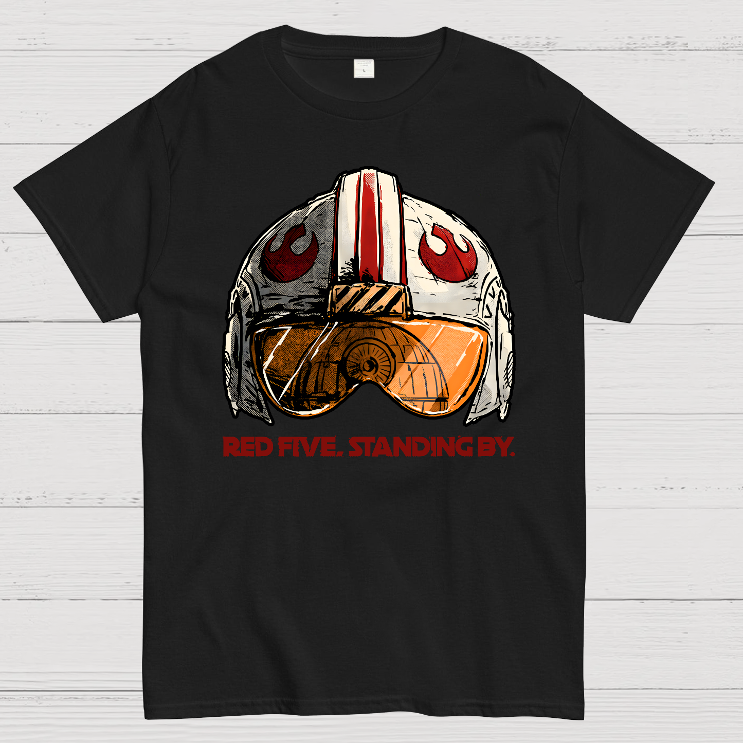 Red Five Standing By Geek T-Shirt