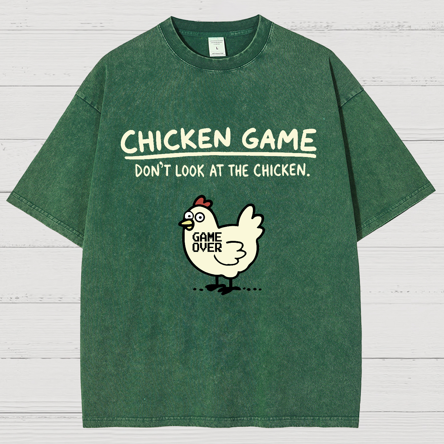 Chicken Game Vintage Distressed T-shirt