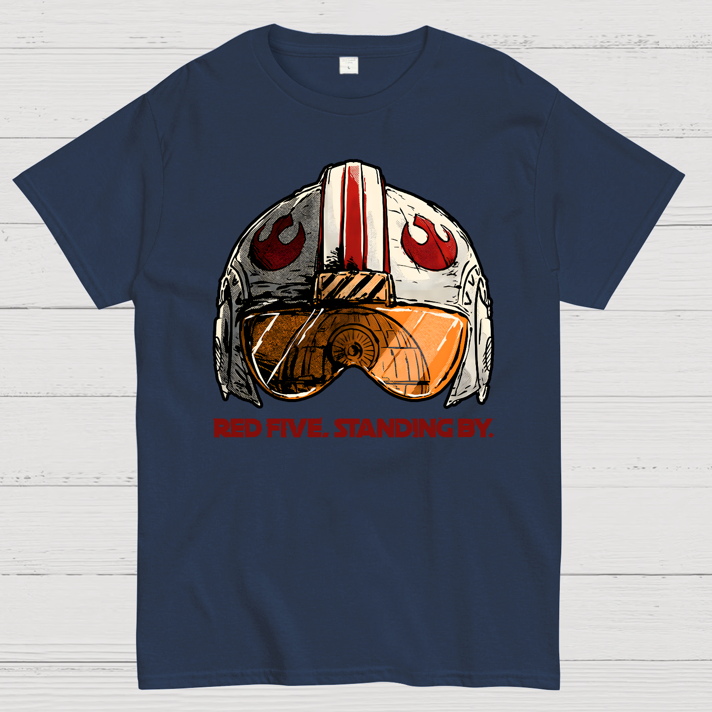 Red Five Standing By Geek T-Shirt