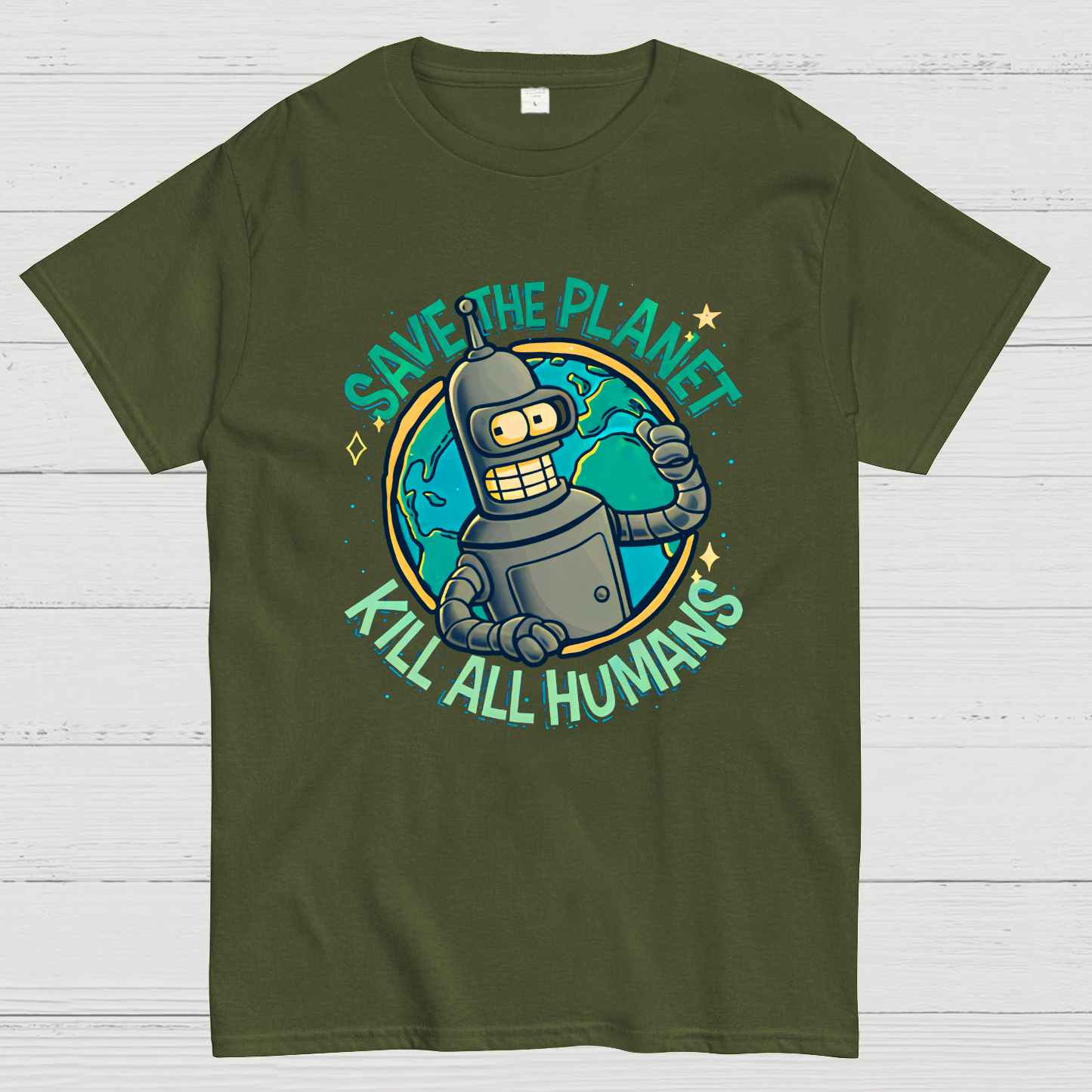Save The Planet Kill All Humans Geek T-Shirt