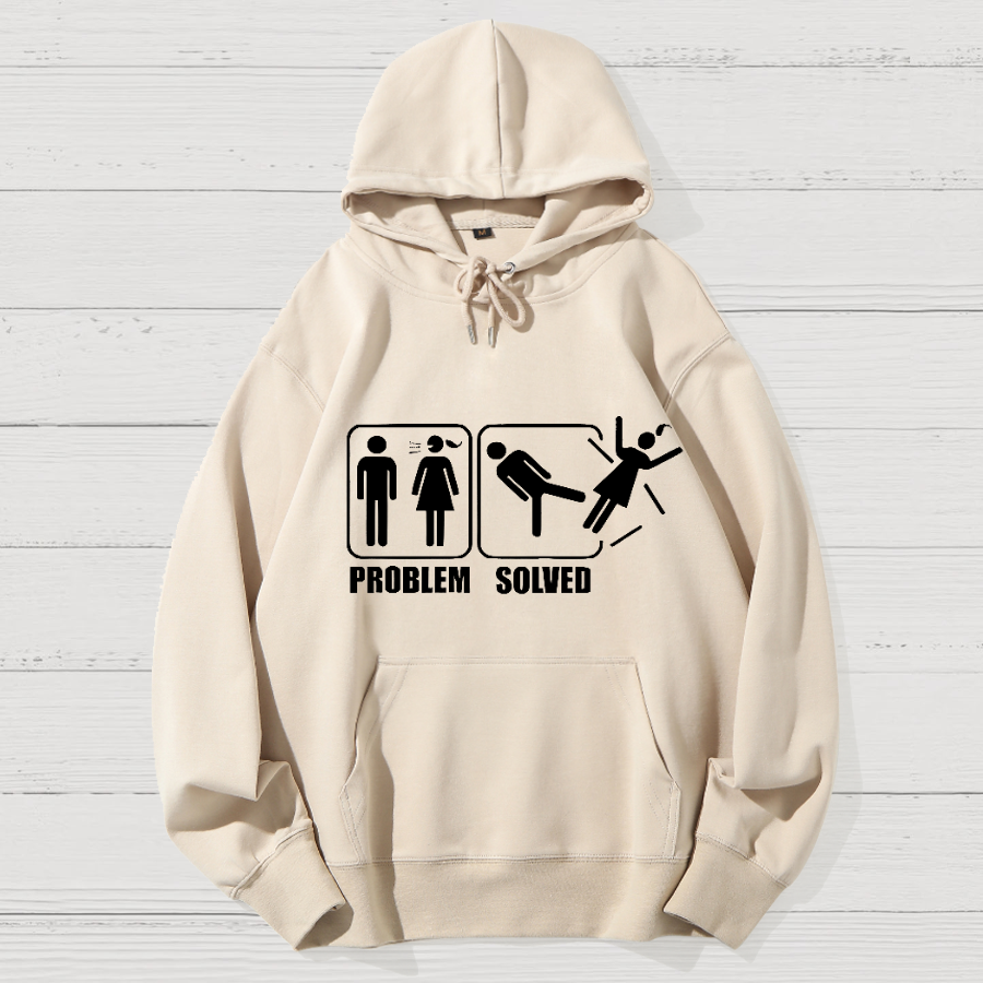 Problem Solved Geek Cotton Hoodie