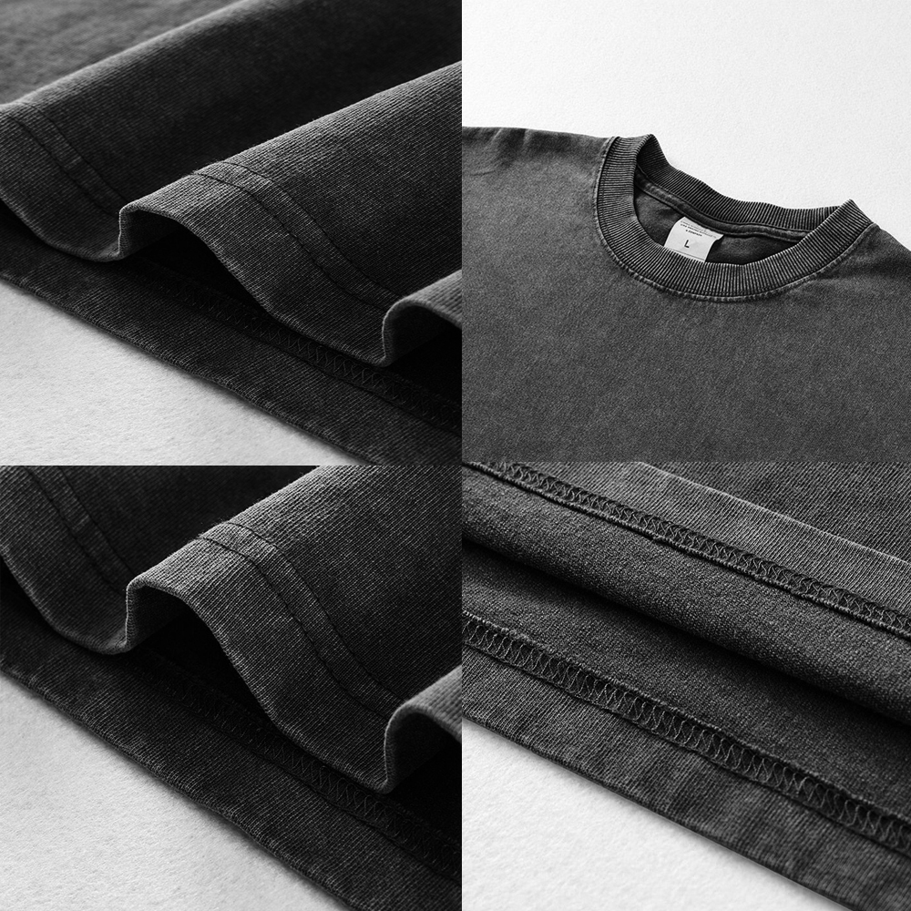 Vintage Classic Washed Long-Sleeved T-Shirt