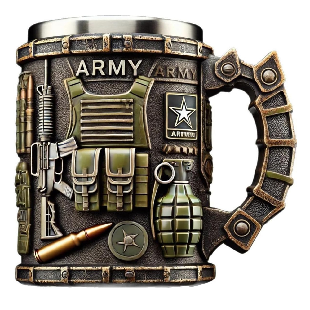 Military-Themed 3D Mug