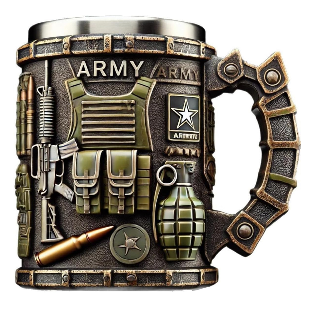 Military-Themed 3D Mug