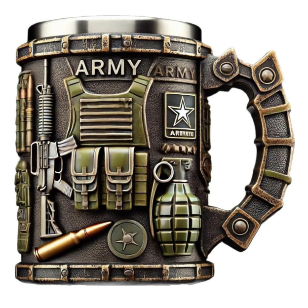 Military-Themed 3D Mug
