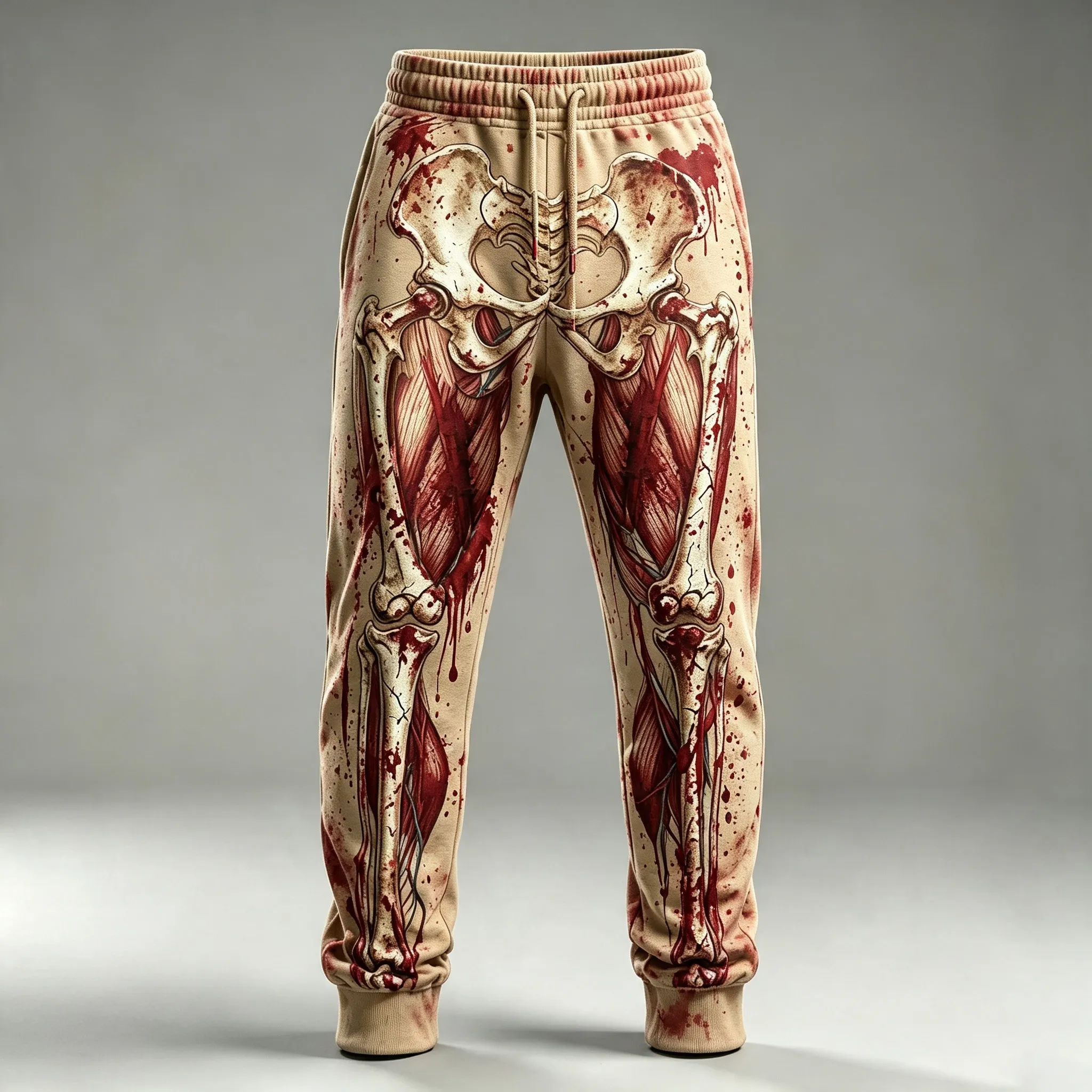 Men's Halloween Human Anatomy Bloody 3d Print Sweatpants
