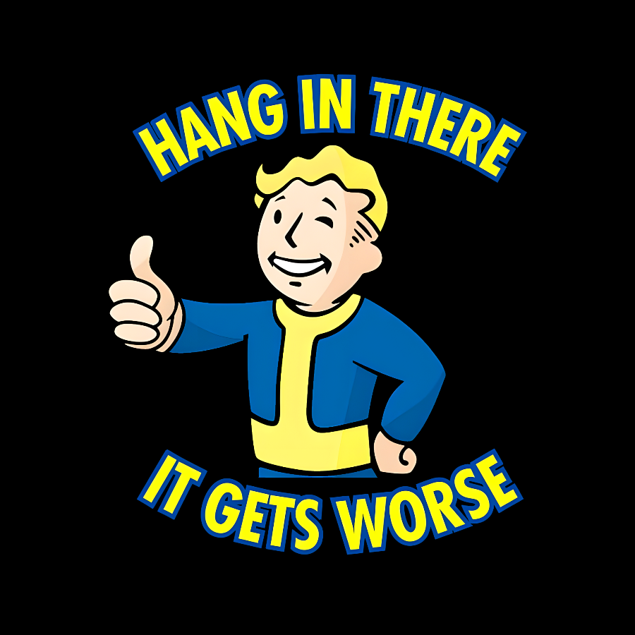 Hang In There It Gets Worse Geek T-Shirt
