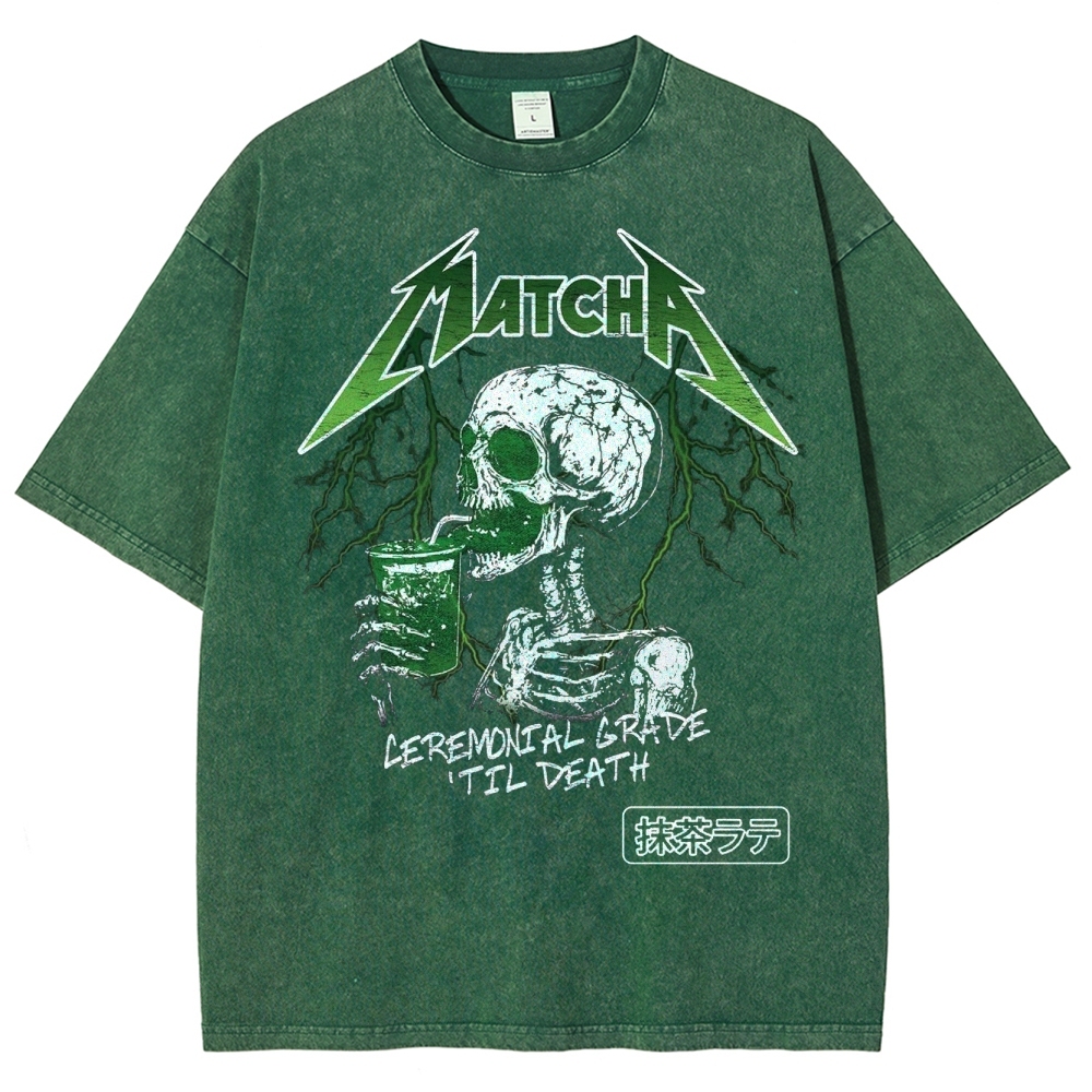 Fun Matcha Washed T-Shirt