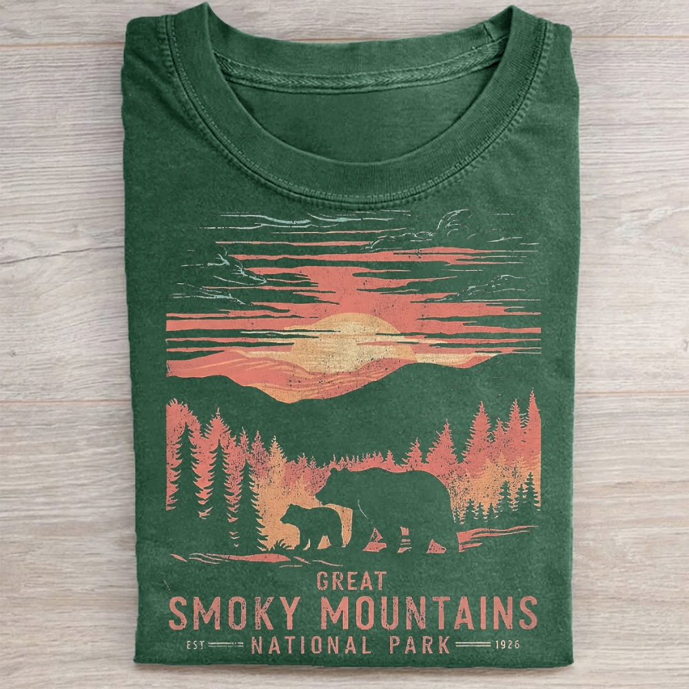 Smoky Mountains National Park Washed T-Shirt