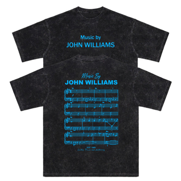 Music by John Williams  Washed T-Shirt
