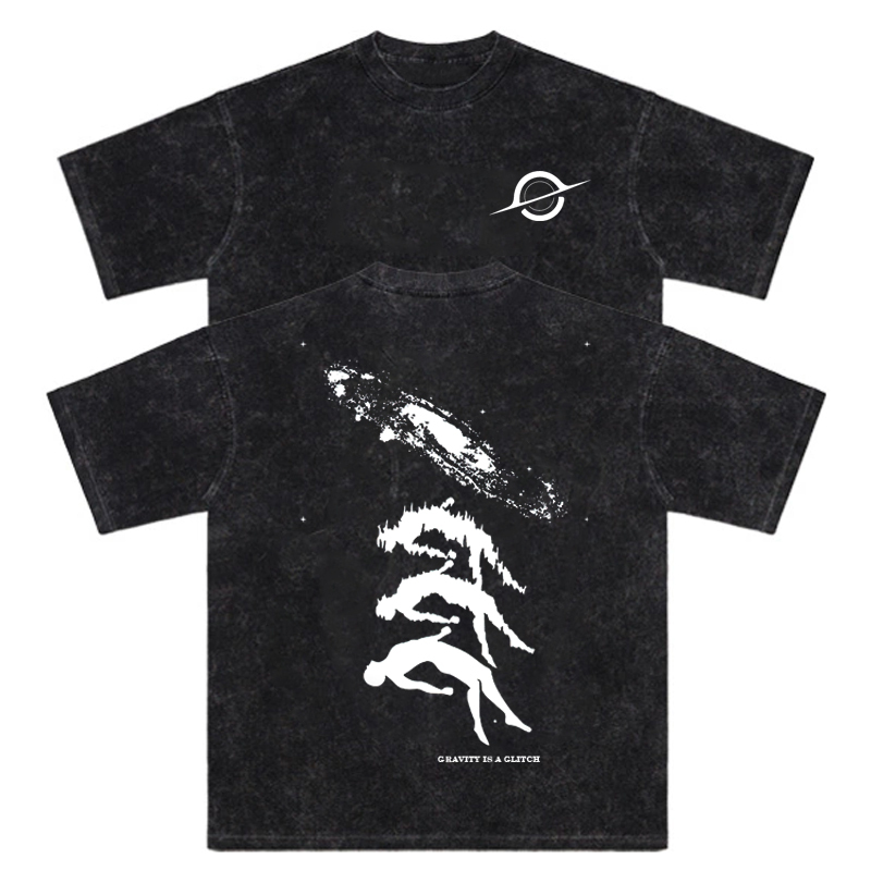 Gravity Is A Glitch Washed T-Shirt