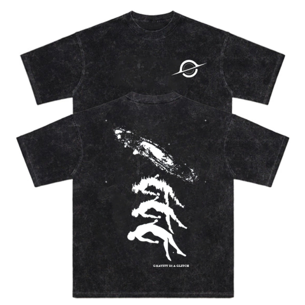 Gravity Is A Glitch Washed T-Shirt 