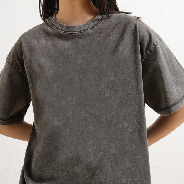 Customized Retro Style  Washed T-Shirt 
