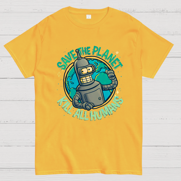 Save The Planet Kill All Humans Geek T-Shirt