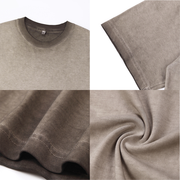 Vintage Crewneck Oversize Gradient Washed T-shirt