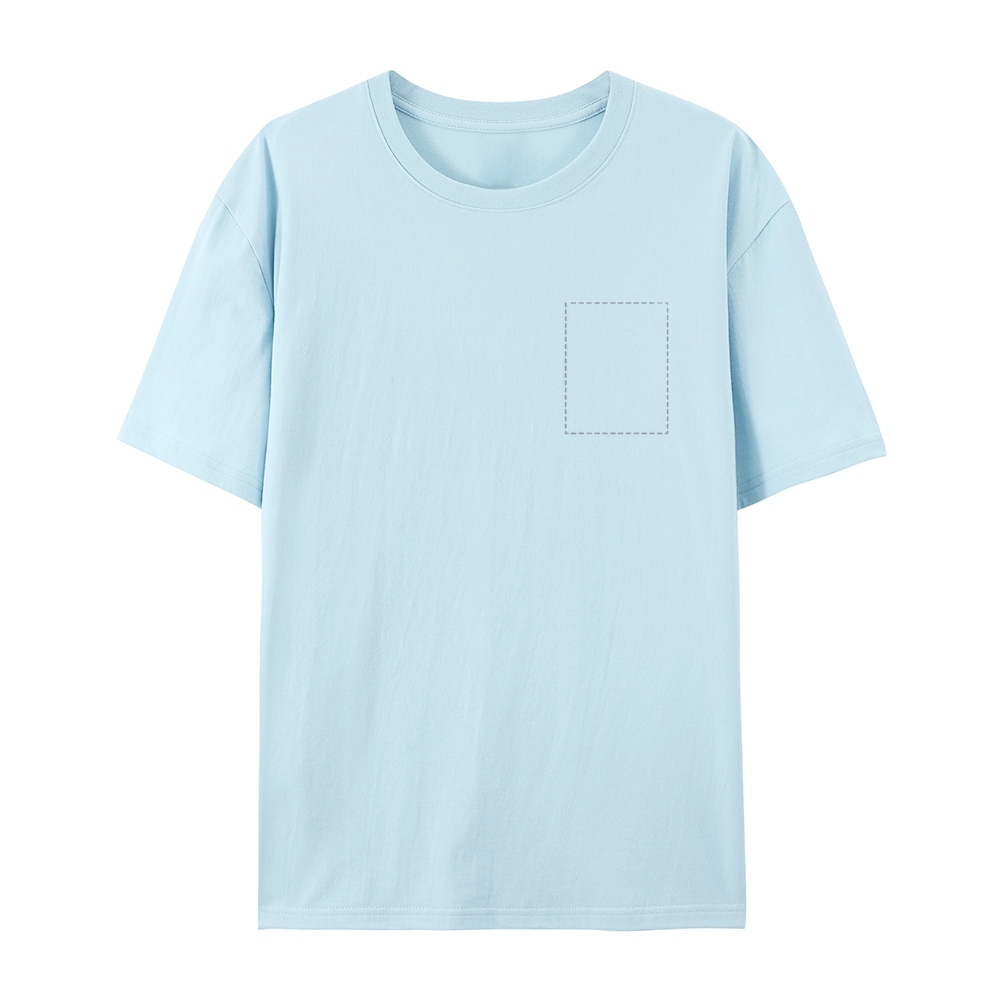 Custom Front and Back Full Print Cotton T-Shirt 