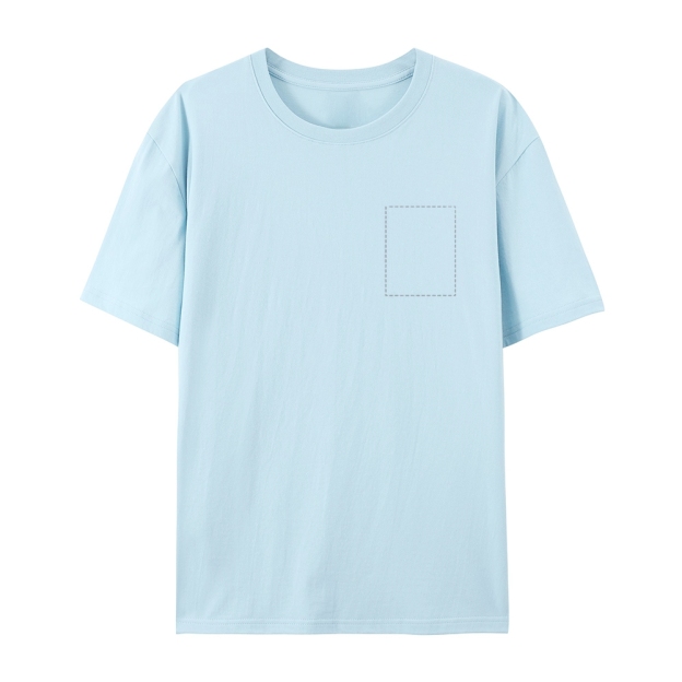 Custom Front and Back Full Print Cotton T-Shirt 