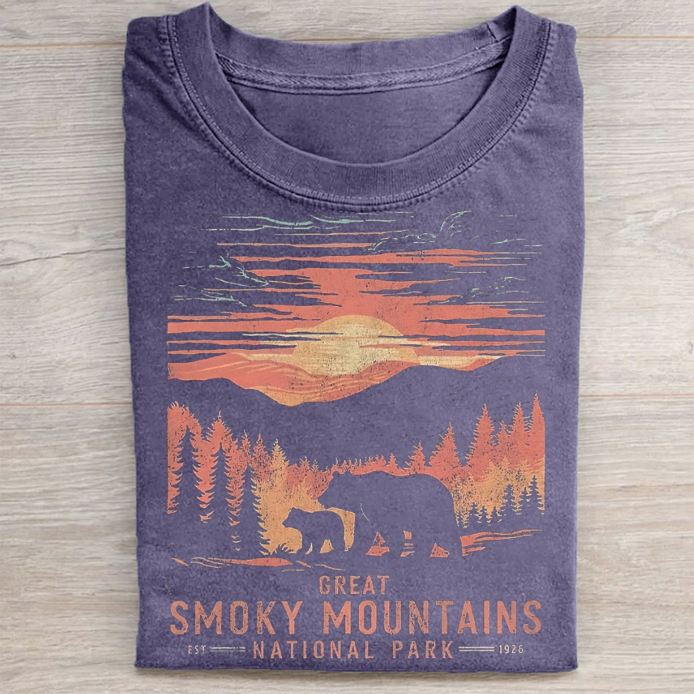 Smoky Mountains National Park Washed T-Shirt