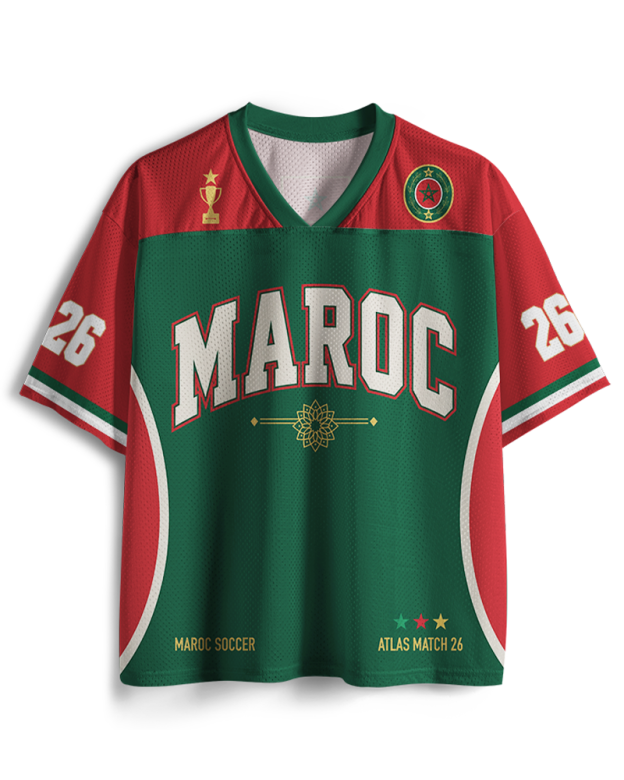 Morocco 26 Soccer Mesh Jersey