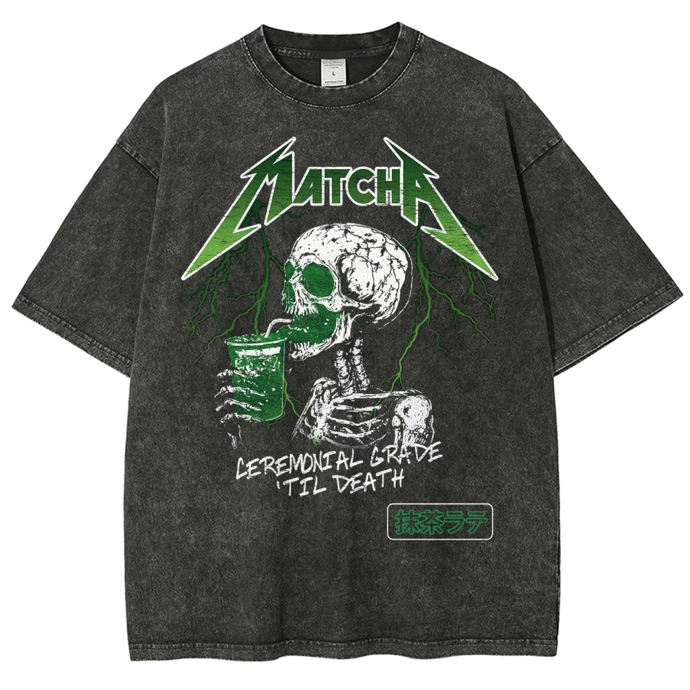 Fun Matcha Washed T-Shirt 