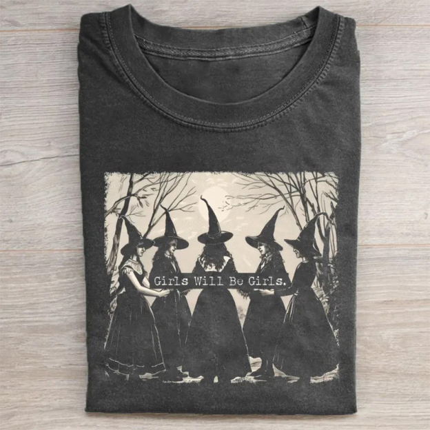  Vintage Halloween  Washed T-Shirt 