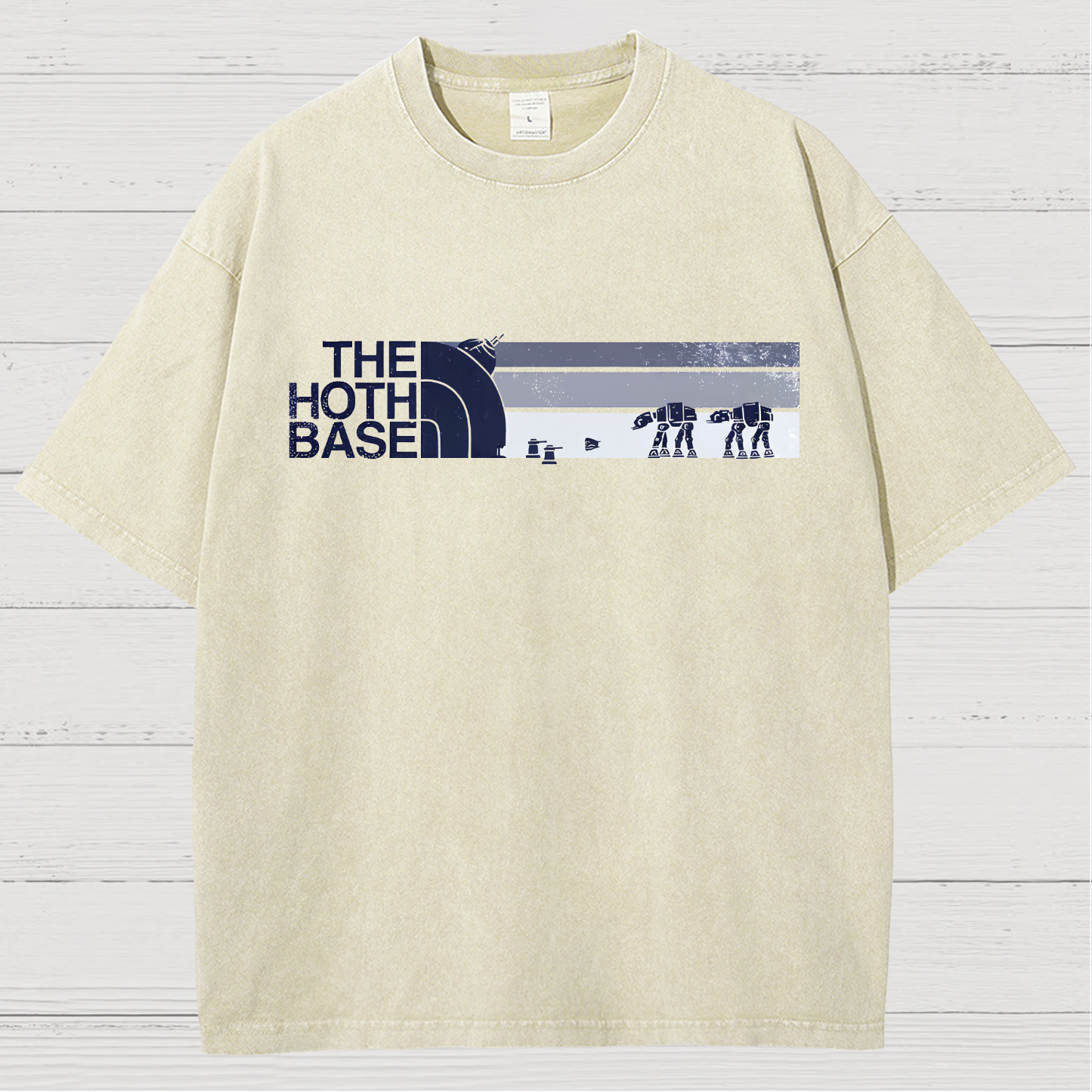 THE HOTH BASE Geeky Vintage Distressed T-shirt