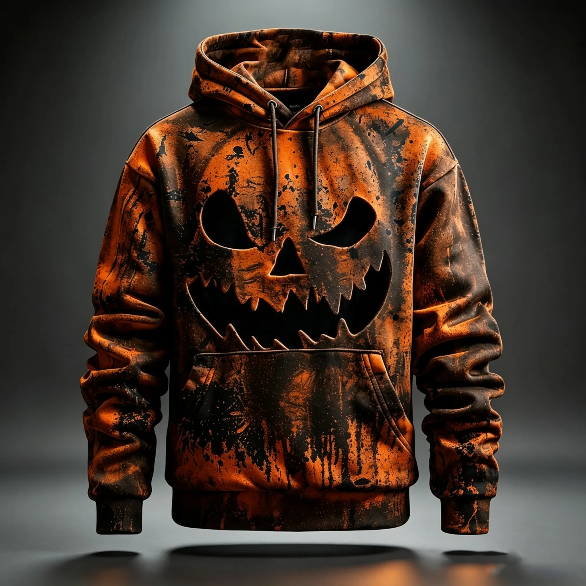 Men's Halloween Optical Illusion Zombies 3d Print Hoodie