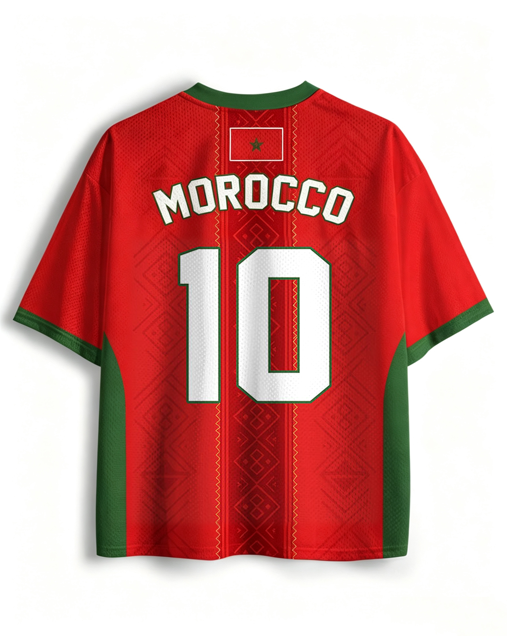 Morocco 10 Soccer Mesh Jersey