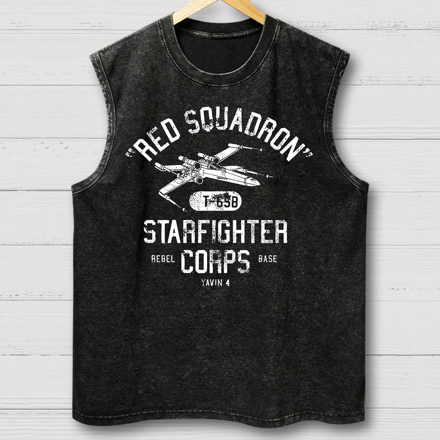 Star Battles Rebels X-Wing Starfighter Vintage Distressed Washed Tank