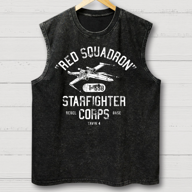 Star Battles Rebels X-Wing Starfighter Vintage Distressed Washed Tank