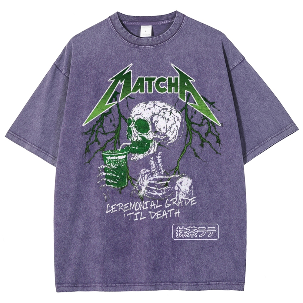 Fun Matcha Washed T-Shirt 