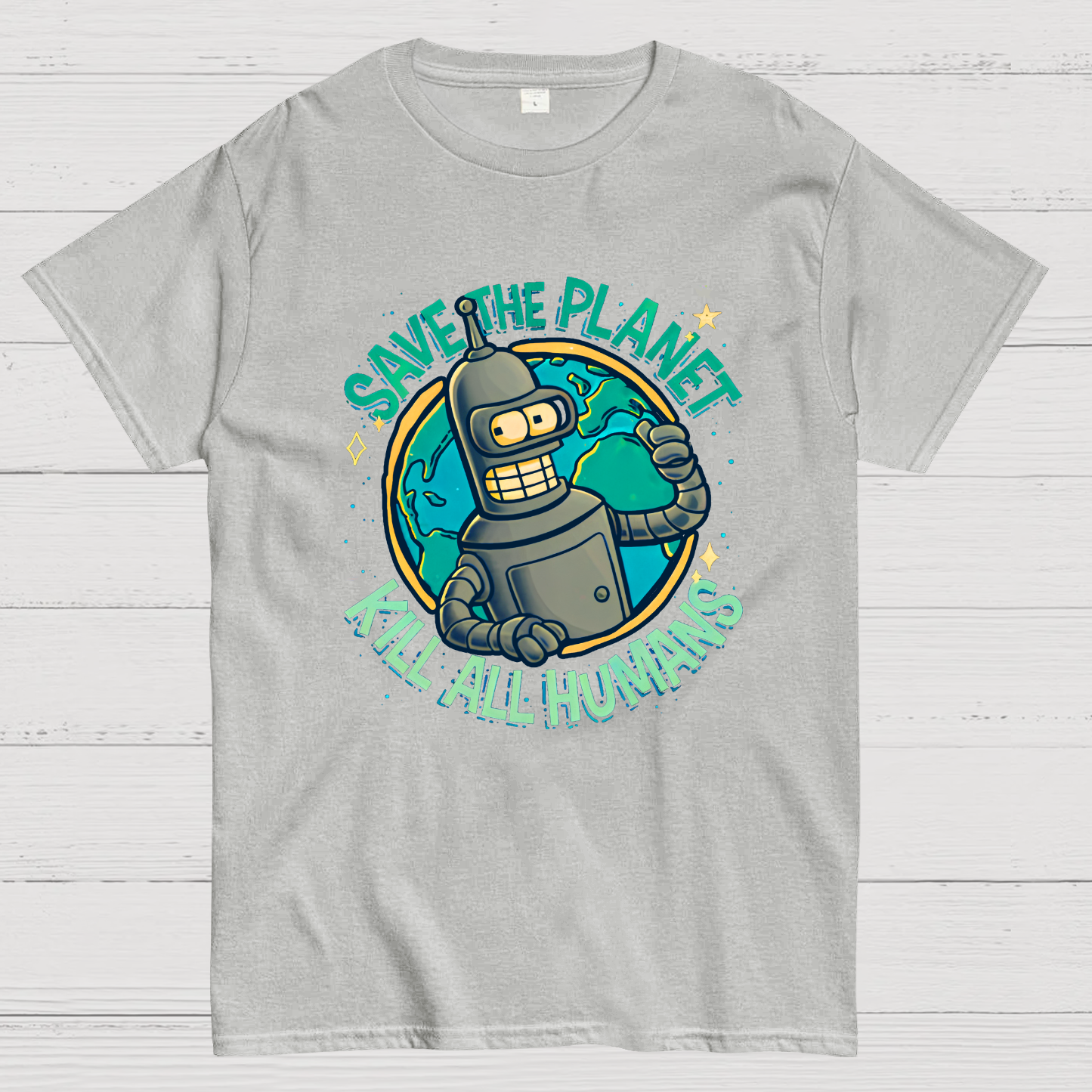 Save The Planet Kill All Humans Geek T-Shirt