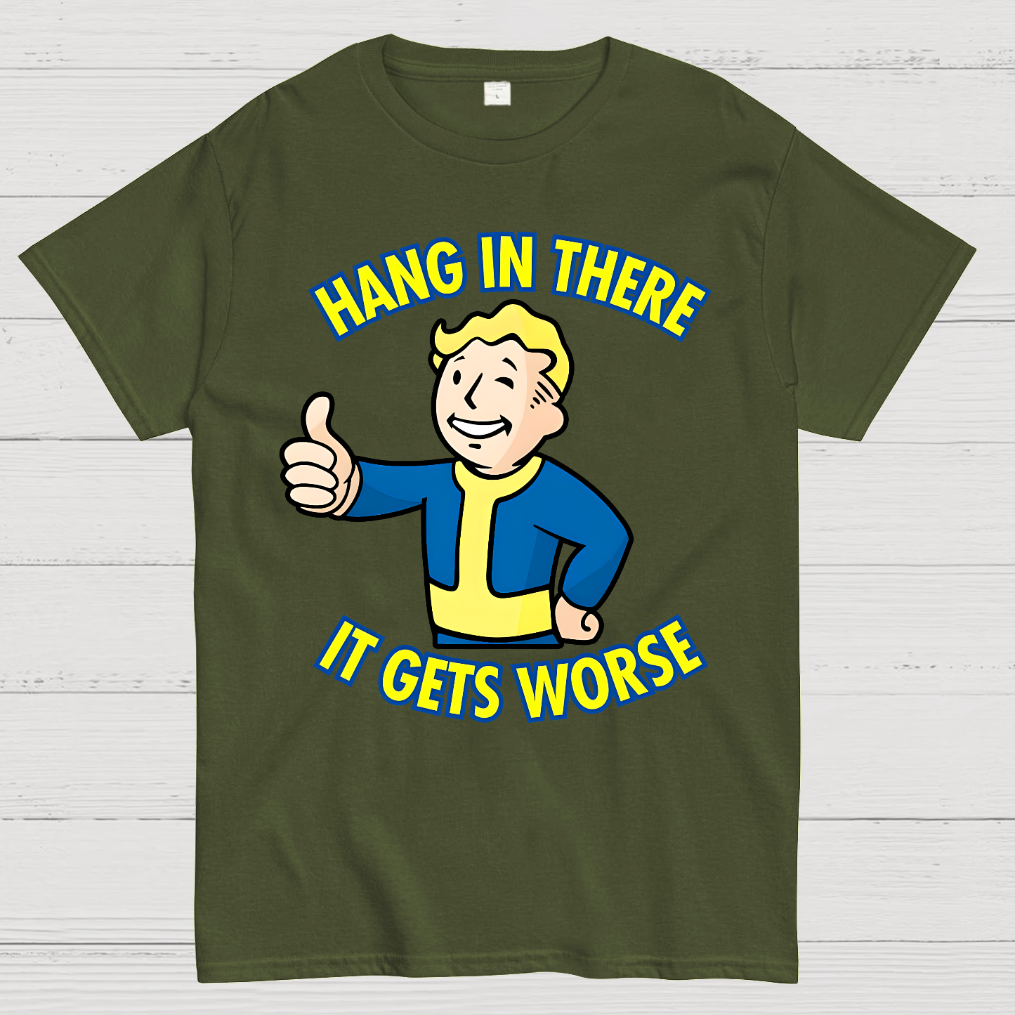 Hang In There It Gets Worse Geek T-Shirt