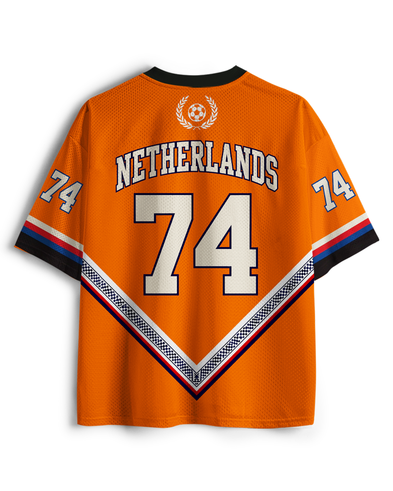  Vintage Netherlands Football Mesh Jersey