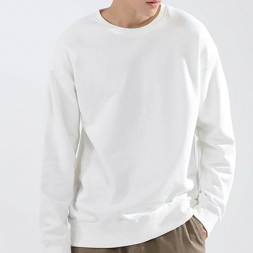 Solid Color Retro Cotton Sweatshirts