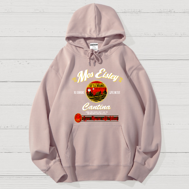 Mos Eisley Cantina Tatooine Graphic Star Battles Print Geek Cotton Hoodie