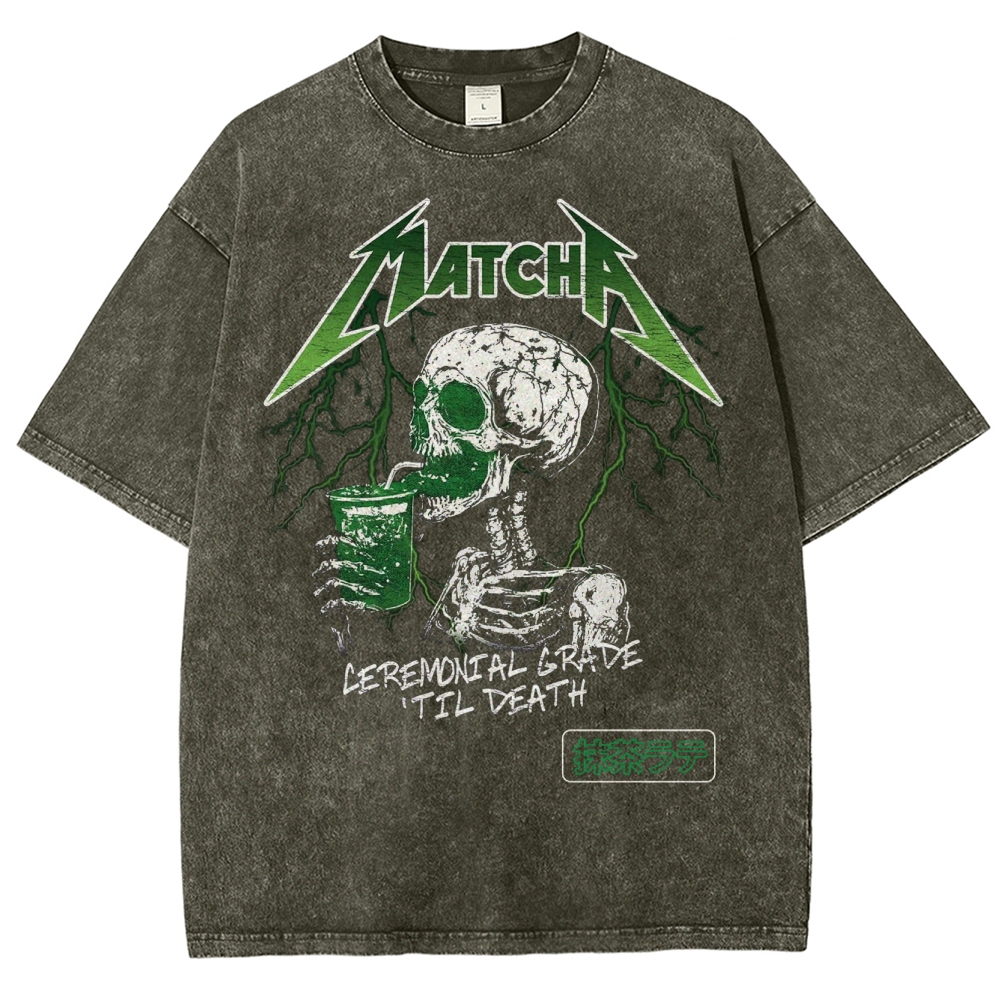 Fun Matcha Washed T-Shirt 