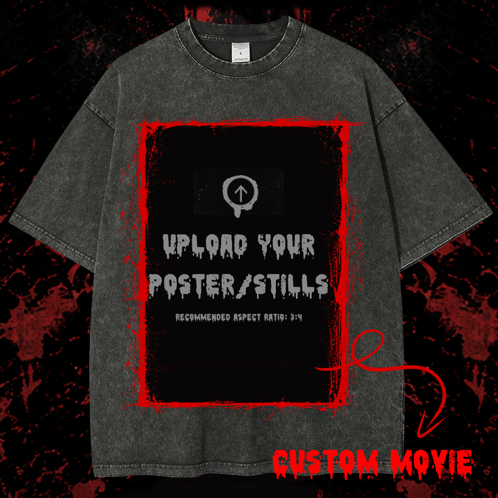 Custom Movie Scene, Movie Lover Gift Washed T-Shirt Washed T-Shirt 