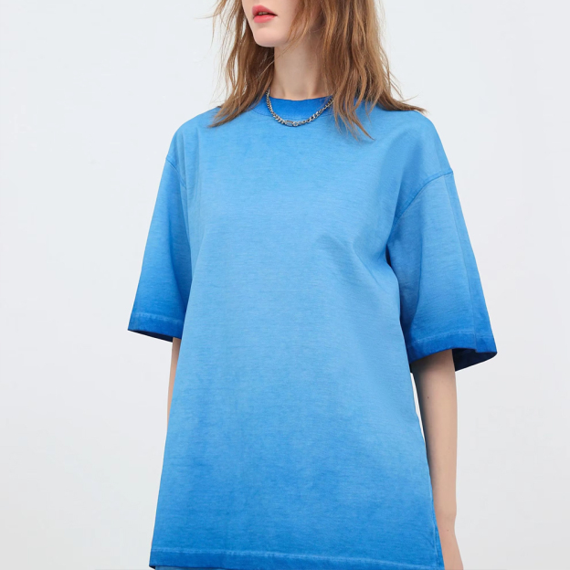 Vintage Crewneck Oversize Gradient Washed T-shirt