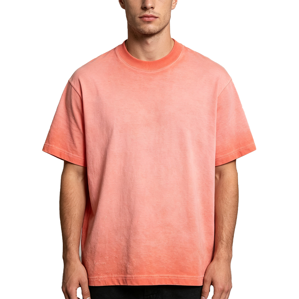 Vintage Crewneck Oversize Gradient Washed T-shirt