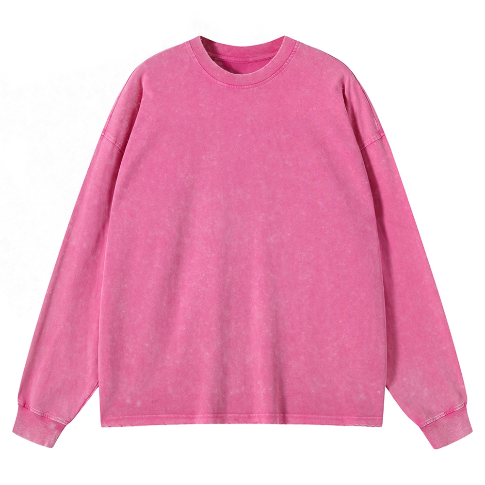 Vintage Classic Washed Long-Sleeved T-Shirt