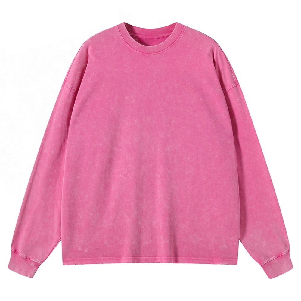 Vintage Classic Washed Long-Sleeved T-Shirt