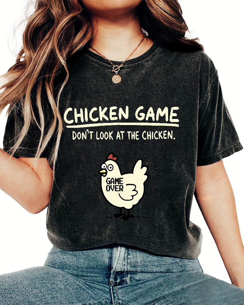 Chicken Game Vintage Distressed T-shirt