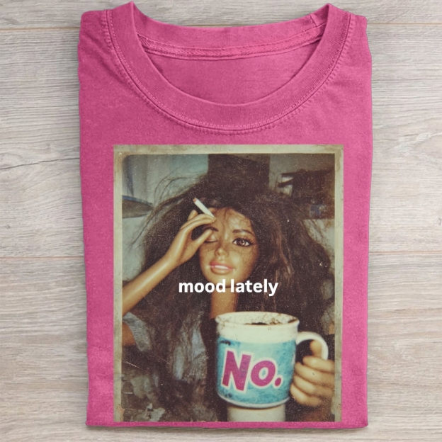 Funny Doll Face Meme Washed T-Shirt