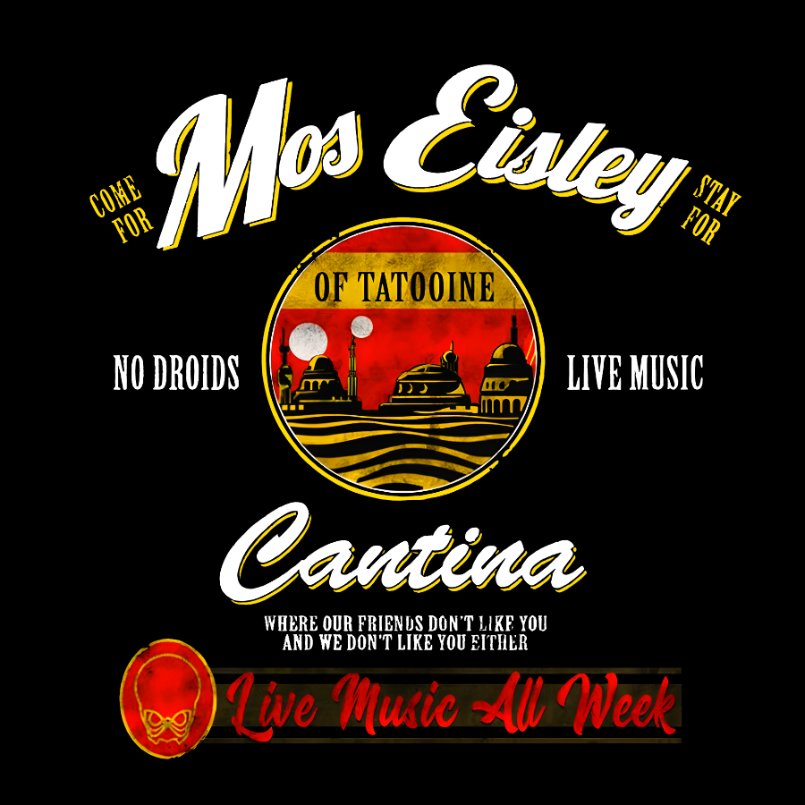 Mos Eisley Cantina Tatooine Graphic Star Battles Print Geek Cotton Hoodie